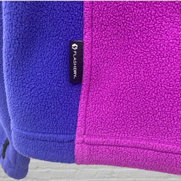 The North Face FlashDry Fleece Jacket Size S/P Full Zip Purple Pink Colorblock - Picture 13 of 16